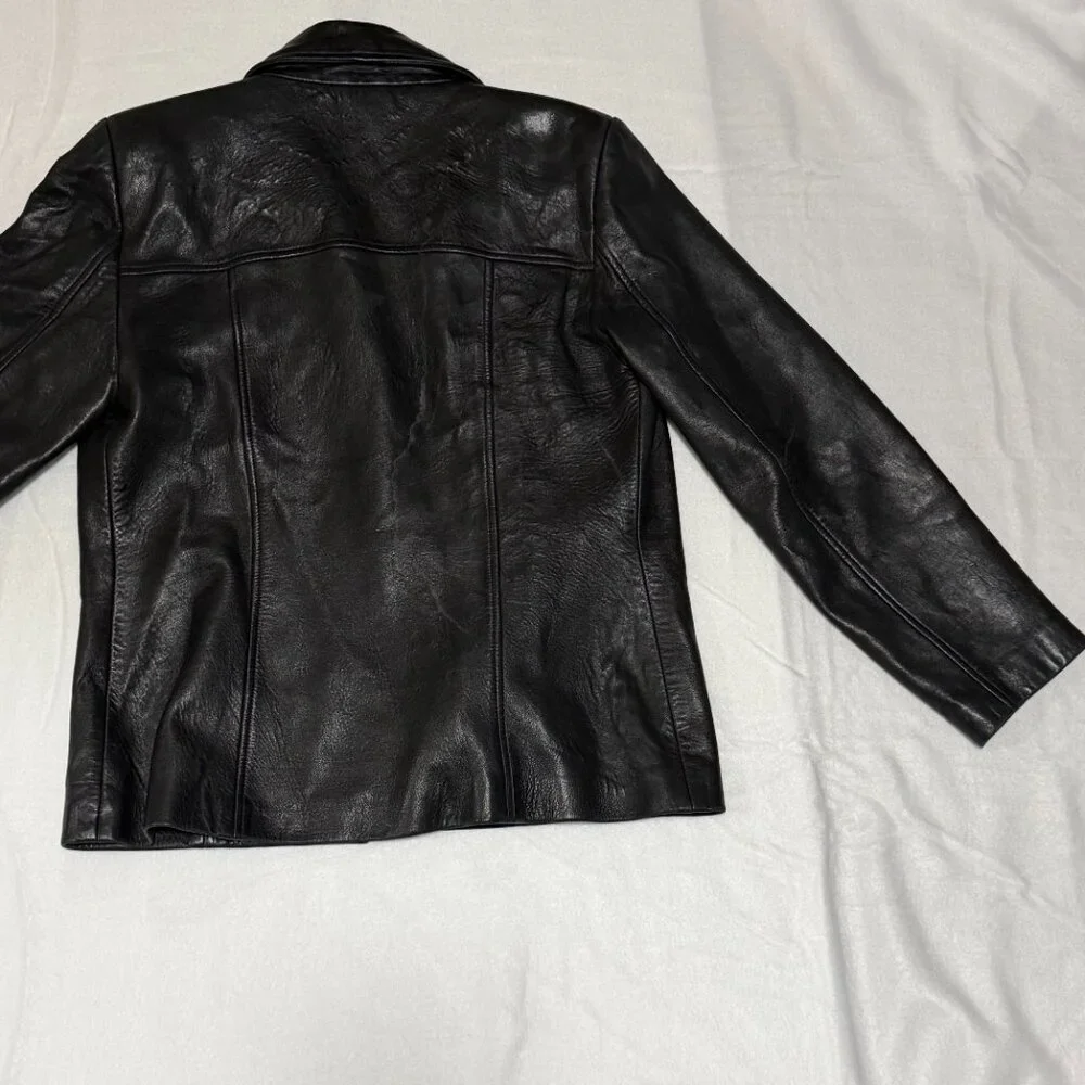 Ann Taylor 100% Leather Jacket M - Picture 7 of 7